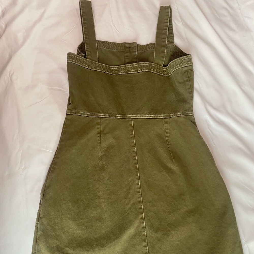 NWOT Clockhouse Dark Green Mini Dress - Picture 3 of 6